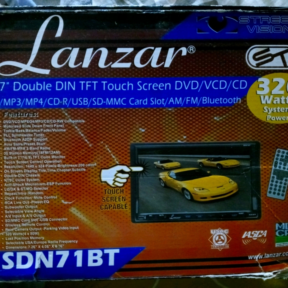 7" touch screen combo dvd,cd,etc player